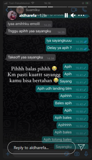 pesan romantis pramugara sriwijaya air sj182 sebelum terbang