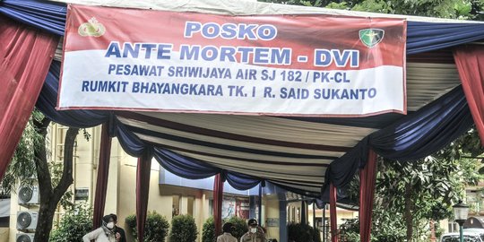 21 Sampel DNA Keluarga Korban Sriwijaya Air Dikirim ke Jakarta dari Pontianak