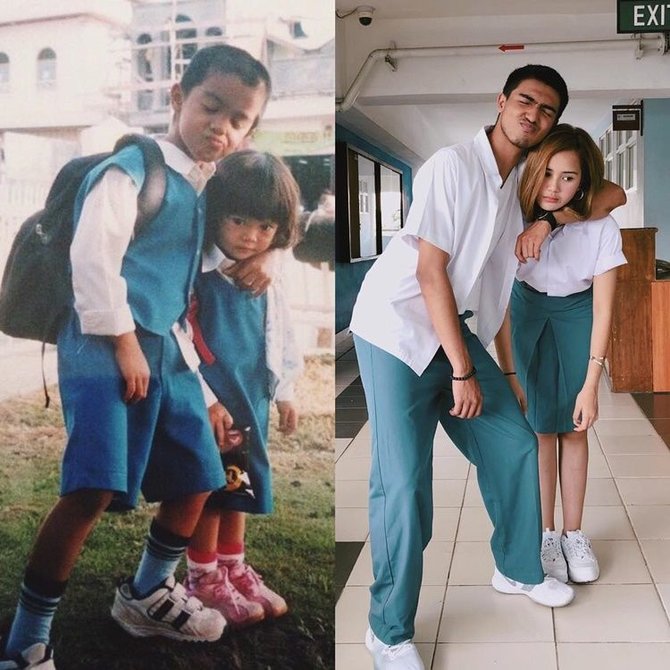 seleb tirukan foto masa kecil