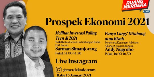 Live Ruang Merdeka 13 Januari: Prospek Ekonomi 2021