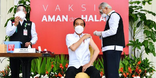 Jokowi Jadi Orang Pertama Disuntik Vaksin, Beri Angin Segar Bagi Dunia Usaha