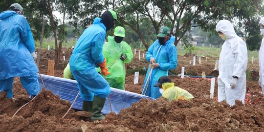 TPU Srengseng Sawah Telah Digunakan Pemakaman Pasien Covid-19 Sejak Kemarin