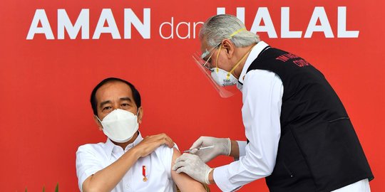 Disuntik Pertama Vaksin Covid-19, Jokowi Dinilai Tunjukkan Keteladanan