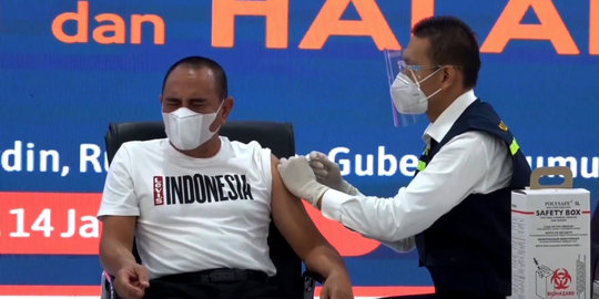 Sumut Mulai Vaksinasi Covid-19, Gubernur Edy Rahmayadi Orang Pertama
