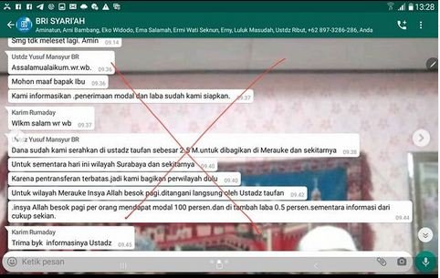 waspada modus penipuan beli saham catut nama ustaz yusuf mansur