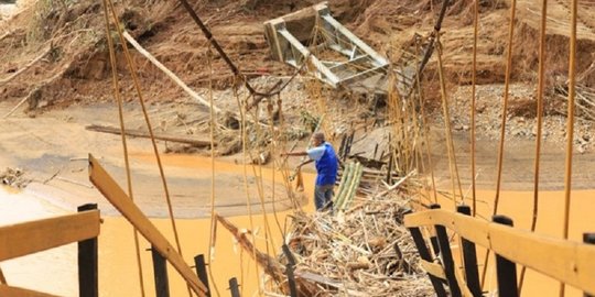 Banjir Bandang di Hulu Sungai Tengah, 150 Rumah Warga Hilang, 5 Jembatan Putus