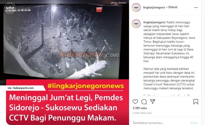 tradisi unik menunggu makam orang yang meninggal hingga 40 hari