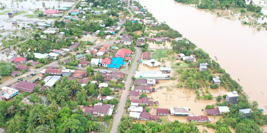 533 Rumah Terendam Banjir di Nunukan Akibat Sungai Sembakung Meluap