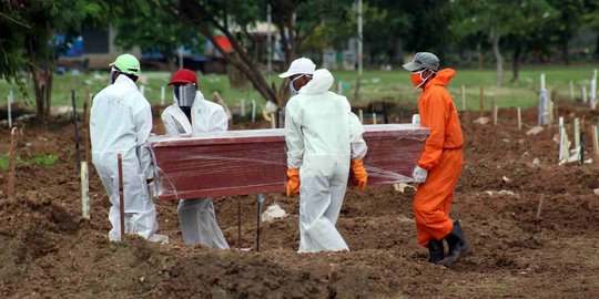 TPU Srengseng Sawah Hampir Penuh, Tersisa 79 Petak Makam dengan Protokol Covid-19