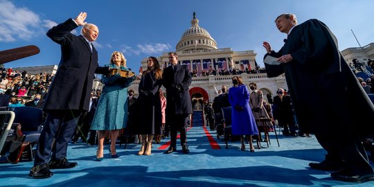 Momen Pelantikan Joe Biden Jadi Presiden ke-46 Amerika Serikat