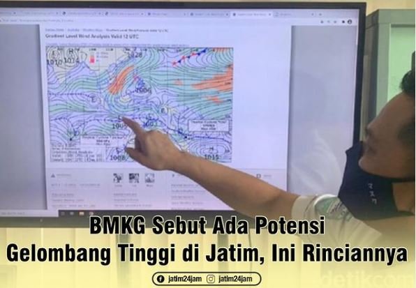 potensi gelombang tinggi di perairan jatim