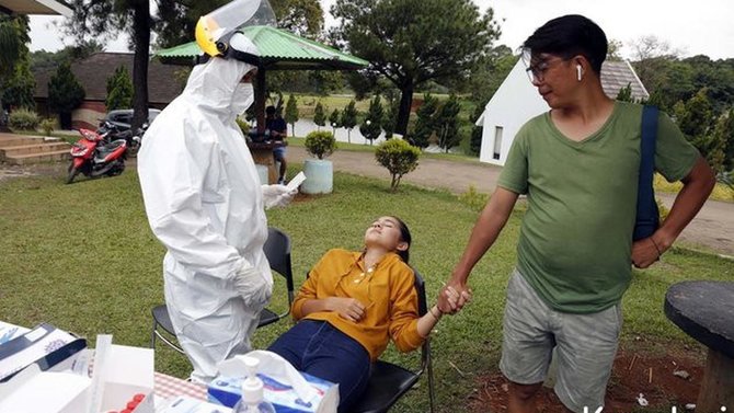 pemain dari jendela smp jalani swab test ini potret ekspresi kocak mereka