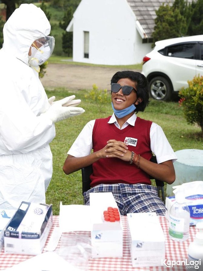 pemain dari jendela smp jalani swab test ini potret ekspresi kocak mereka