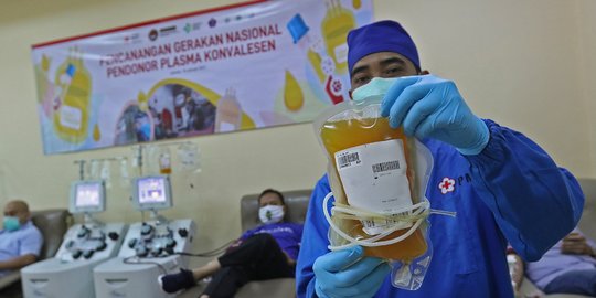 Donor Plasma di Kediri, PMI Bisa Dapat 2 Kantong dari 1 Penyintas Covid-19