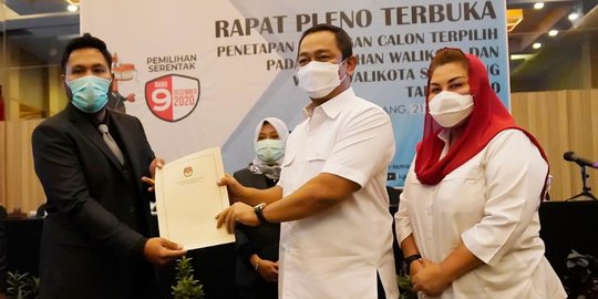 KPU Tetapkan Hendi-Ita Jadi Wali Kota dan Wakil Wali Kota 2021-2024