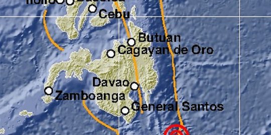 Lempeng Laut Filipina Miliki Magnitudo Tertarget 8,2