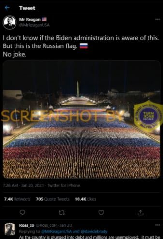 hoaks bendera rusia berkibar saat pemerintahan presiden as joe biden