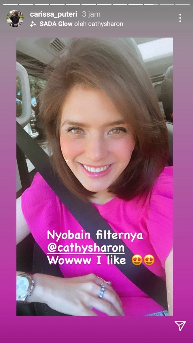 potongan rambut baru carissa puteri
