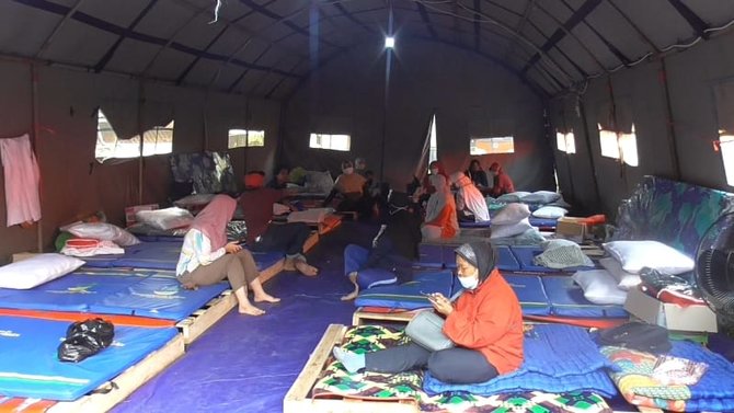 wifi gratis di posko pengungsian longsor cimanggung sumedang