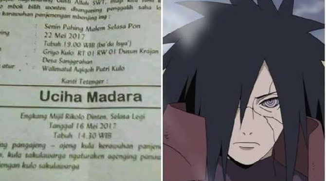nama anak ini terinspirasi dari tokoh karakter anime