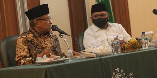 Silaturahmi ke PBNU, Menag Sampaikan Pesan Presiden Soal Kemandirian Pesantren