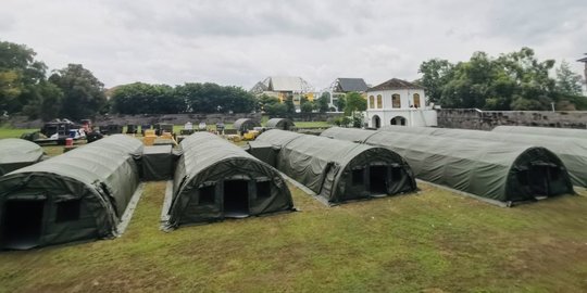 Pakai Tenda TNI, RS Lapangan Darurat Covid-19 di Solo Tahan Cuaca Ekstrem