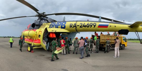 Gempa Sulbar, BNPB Kerahkan 4 Helikopter Distribusikan Bantuan ke Desa Terisolir