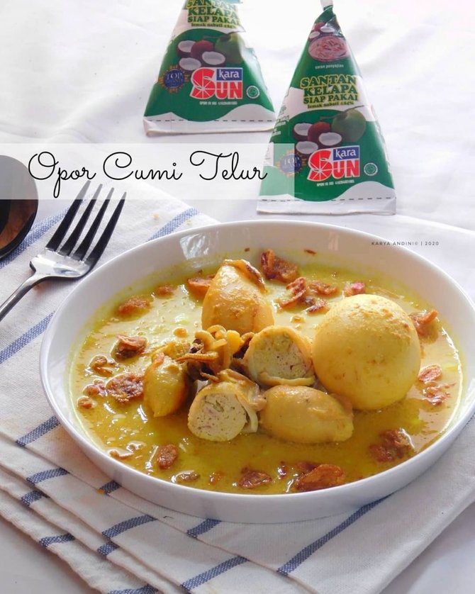opor tanpa daging ayam