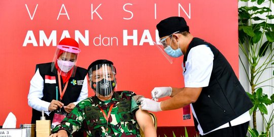 Panglima Hadi: 35.037 Personel TNI Sudah Tercatat Sebagai Penerima Vaksin