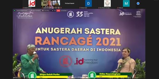 Didukung PANDI, Ini Enam Pemenang Anugerah Sastera Rancage 2021