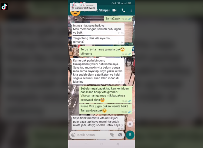 viral dosen pembimbing skripsi lamar anak didiknya