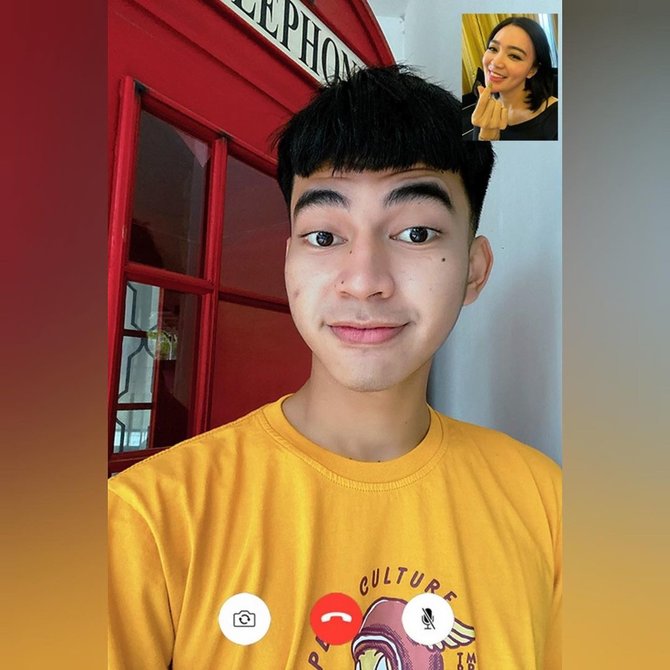 dimas video call dengan wika salim