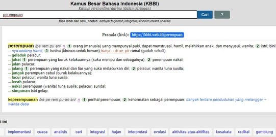 Definisi Perempuan Di Kbbi Diprotes Ini Penjelasan Badan Bahasa Kemendikbud Merdeka Com