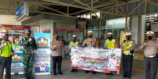 Dirikan Gerai Masker dan Bentuk Tim Pemburu, Ini Aksi Polisi Depok Perangi Covid-19