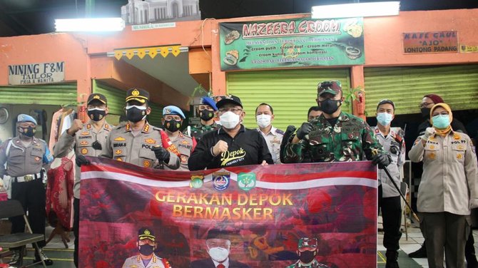 gerakan depok bermasker