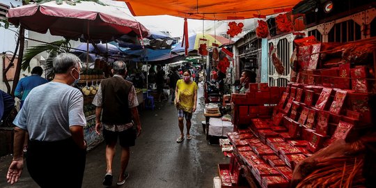 Suasana Glodok Petak 9 Jelang Imlek