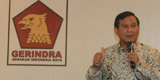 Prabowo Minta Kader Gerindra Jangan Mau Diadu Domba