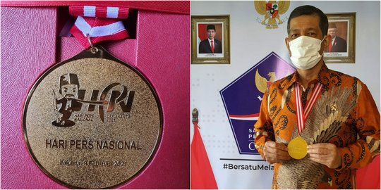 Doni Monardo Terima Penghargaan dari Dewan Pers: Ini Medali Emas Pentahelix