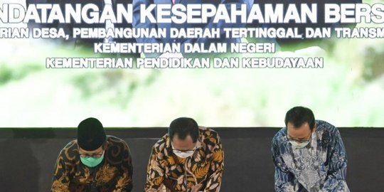 Mendes, Mendagri & Mendikbud MoU Tingkatkan Kualitas Perangkat Desa