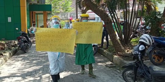 Nakes di RSUD Pirngadi Medan Demo Pakai APD Terkait Insentif, Ini Faktanya