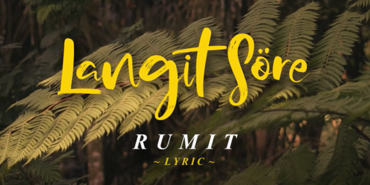 Lirik Lagu Langit Sore - Rumit