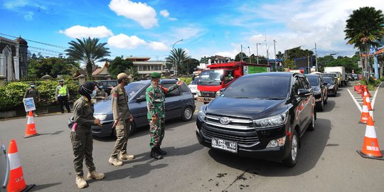 Penyekatan Wisatawan Puncak Saat Libur Imlek