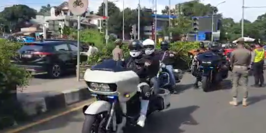 Konvoi Moge Dikawal Polisi Tak Diperiksa Ganjil Genap saat Masuk Kota Bogor