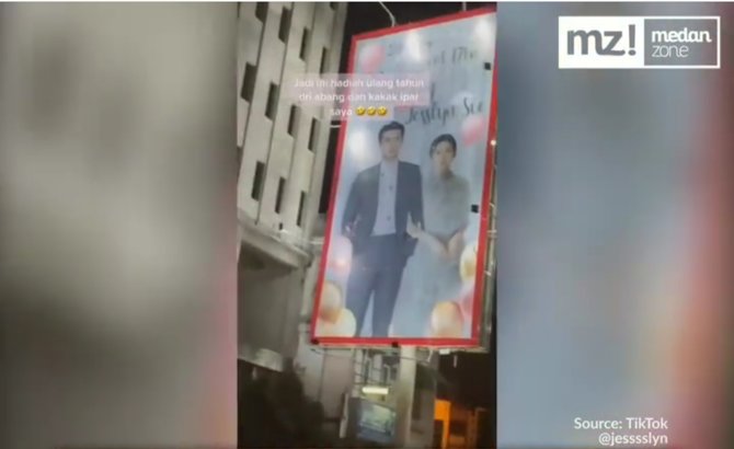viral remaja medan dapat ucapan sweet 17 di billboard pajang foto bareng idol k pop