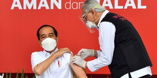 Jokowi Teken Aturan Penerima Vaksin Tolak Divaksinasi Covid-19 Dijerat Sanksi