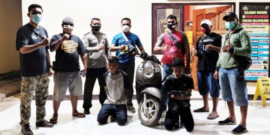 Pelaku Pencurian Motor dan Barang Elektronik di Kupang Dibekuk Polisi