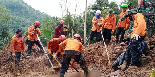 1 Korban Ditemukan, Total 3 Warga Meninggal Akibat Longsor Kebumen
