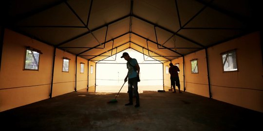 Uniknya Rumah Isolasi Pasien Covid-19 Berkonsep Tenda Glamour Camping