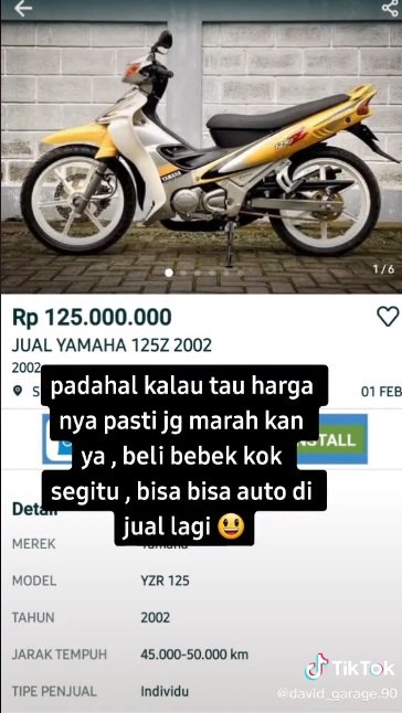 motor bebek jadul seharga mobil