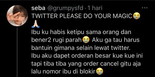 Buntut Panjang Penipuan Berkedok 'Cancel Order' Kue, Begini Akhirnya